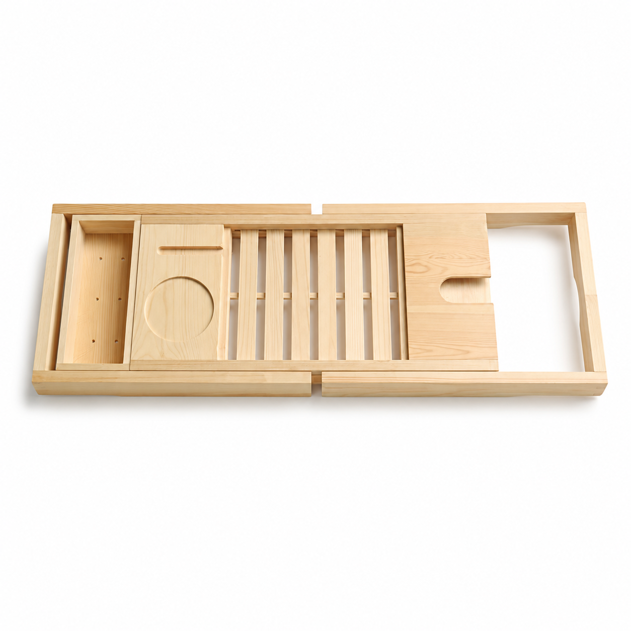 Multifunctional Bamboo Bathtub Caddy