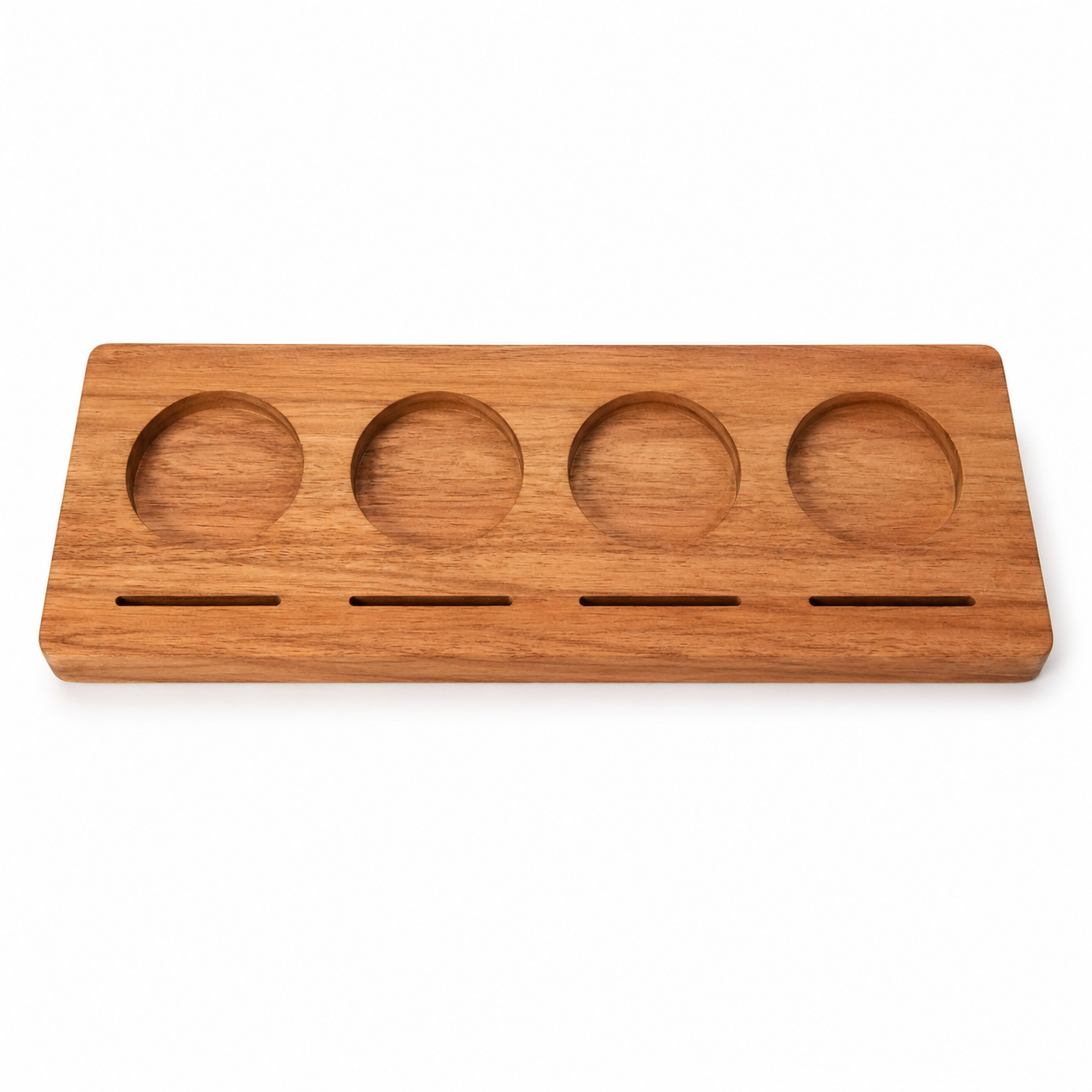4-Bowl Wooden Serving Tray
