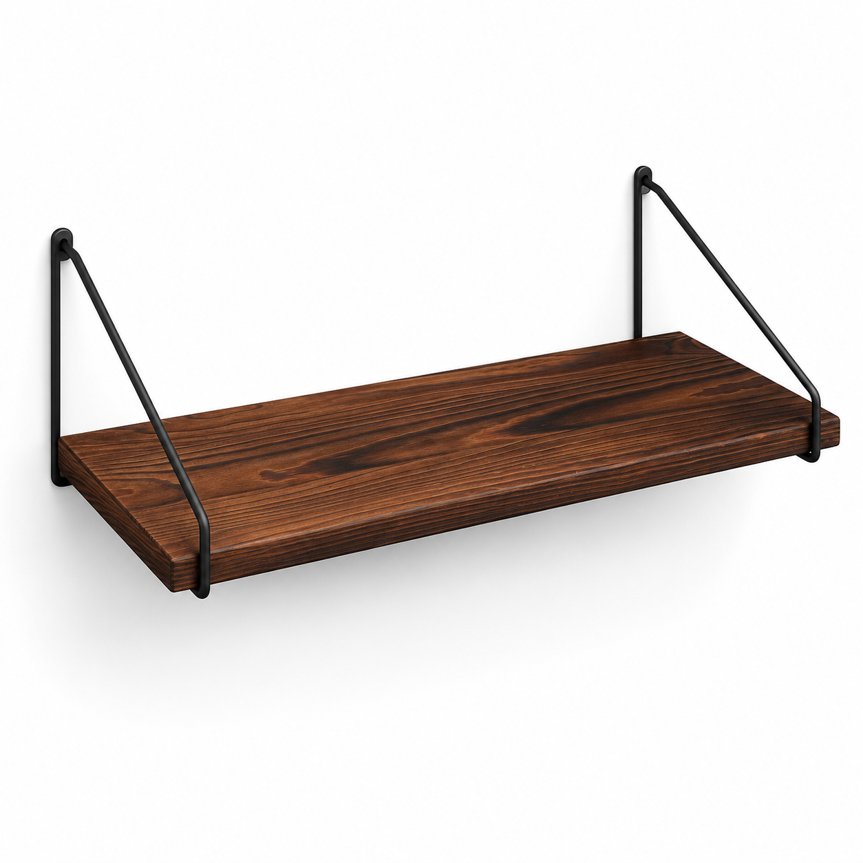 Wall-Mounted Wooden Storage Rack