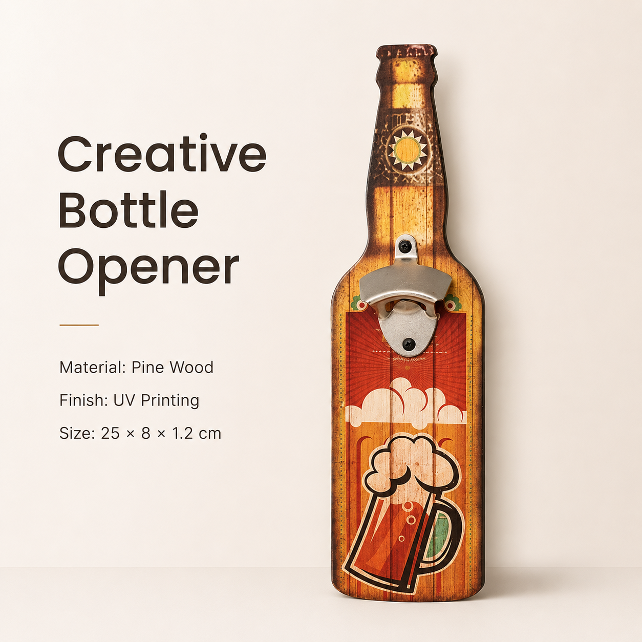 Creative Wooden Bottle Opener