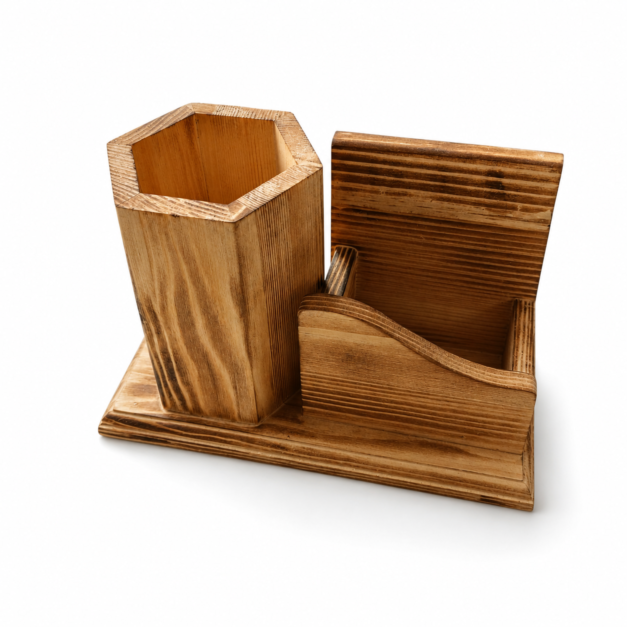 Combined Wooden Pen Holder
