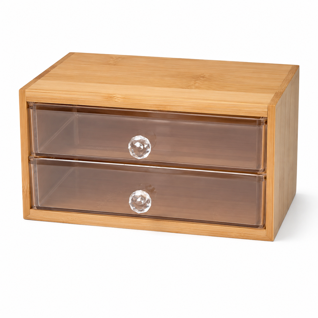 Bamboo Storage Cabinet with Drawers