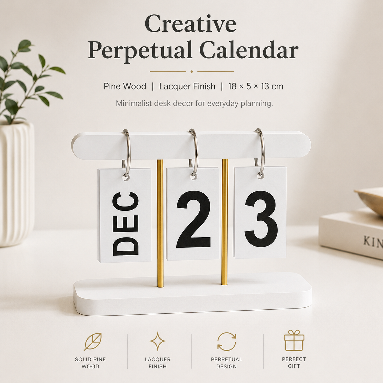 Creative Perpetual Desk Calendar